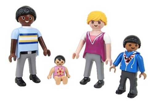 Playmobil Familia Papá Mamá Con Niños Pack 7