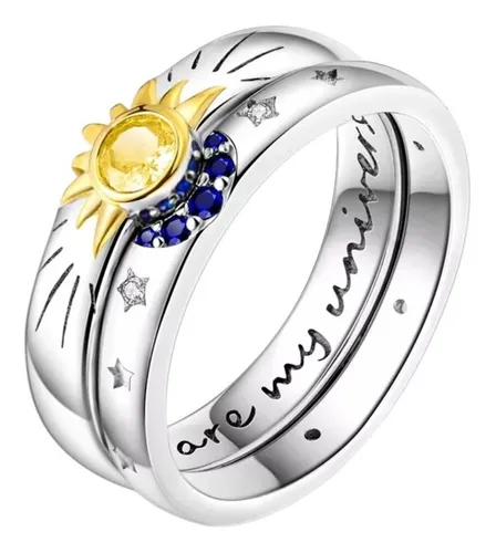 Anillos de pareja sol y luna hotsell