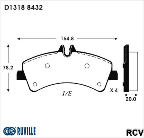 Balatas Disco Trasera Para Mercedes Benz Sprinter 515  2007