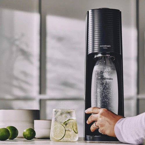 Máquina De Água Sodastream Terra Para Gaseificar Cozinha Cor Preto