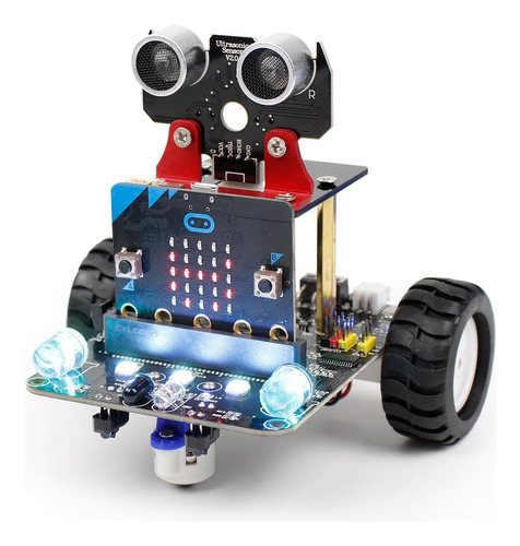 Bbc Micro: Bit V2 V1.5 Kit De Coche Robot De Codificaci...