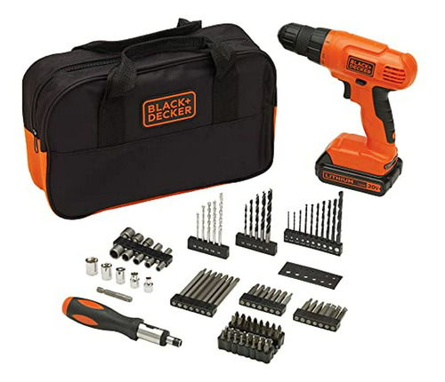 Taladro Inalámbrico Black+decker 20v Max + 100 Acc.