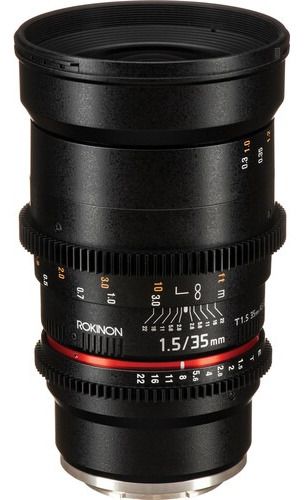 Lente Rokinon Cine D 35 Mm T1.5 Ajuste Micro Cuatro Tercios