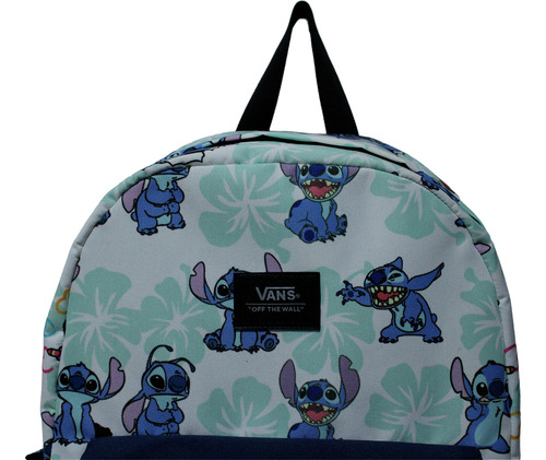 Mochila Vans Lilo & Stitch Old Skool Original Agua Liso