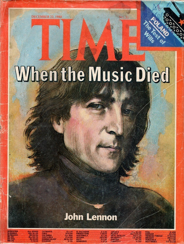 Revista Time- John Lennon (22 Diciembre 1980) The Beatles