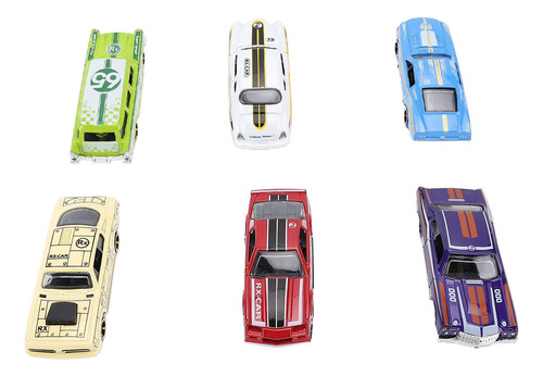 Modelo De Vehículo De Carreras, 6 Unidades, Minicoches Para