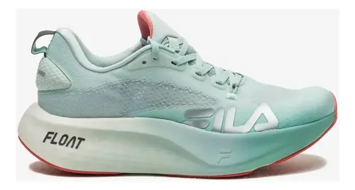 Tênis Fila Float Max Feminino Leve Confortável Running Azul Celeste Liso 36 Br