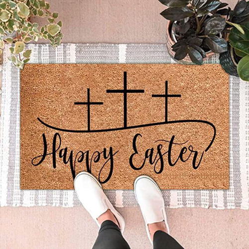 Felpudo De Pascua Happy Home Decorations, Tapetes De Bienven