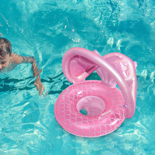 Flotadores Para Bebés, Anillo Flotante Para Piscina Rosa
