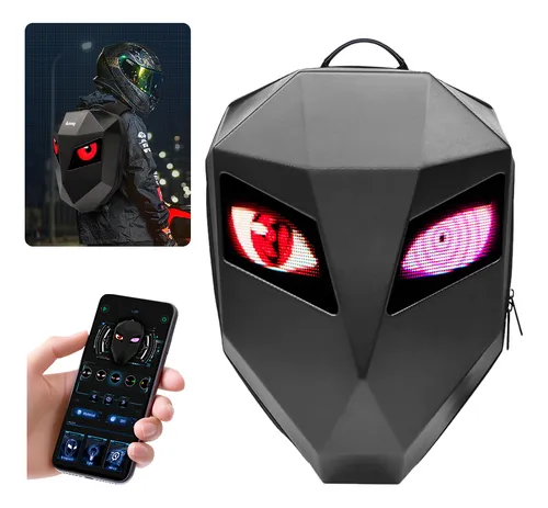 Mochila Moto Hombre Mochila Para Andar Moto Con Ojos Led