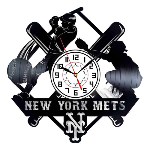 Reloj Corte Laser 3015 Mets De Ny Bateador Pitcher