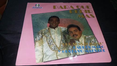 Duo Sensacional Carlos Malo Y Gustavo Maestre Lp Vallenato