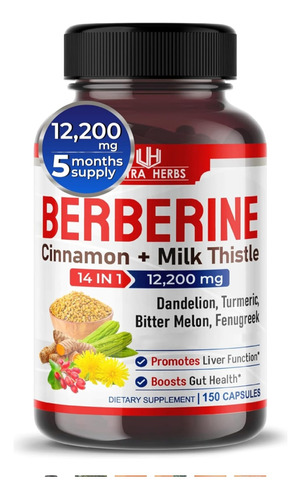 Berberine Cardo Mariano 150 Cap - Unidad a $1927