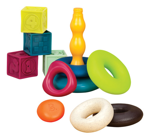 B. Juguetes De Battat Soft Blocks & Stacking Rings