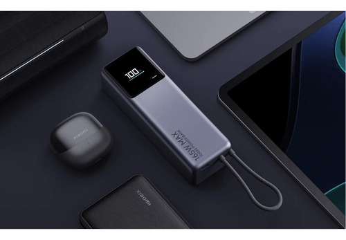 Xiaomi 165w Power Bank 10000mah Super Fast Charger Con Cable Color Negro