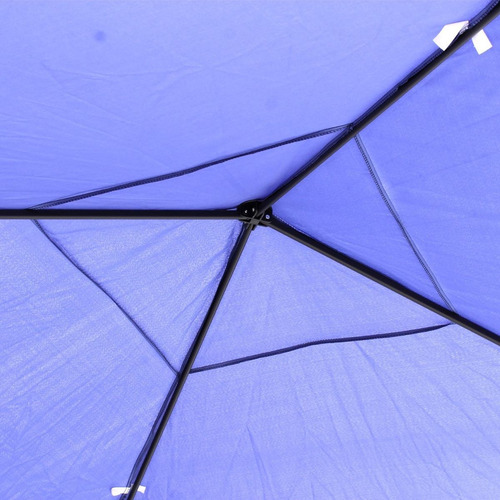 Gazebo De Alumínio Articulado Dobrável 3x3m Azul Escuro