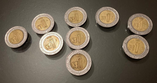 Monedas Coleccionables 1 Nuevos Pesos - 1992, 1993,1994,1995