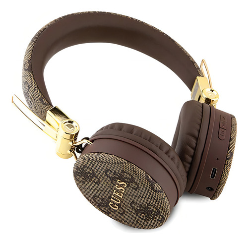 Fones de ouvido Audifono Guess Bluetooth Brown 4g Metal Color Café