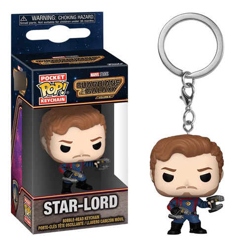 Chaveiro Funko Keychain Guardians Of The Galaxy Star Lord