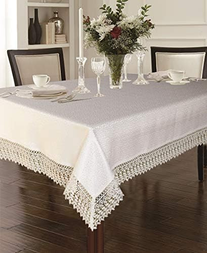Violet Linen Legacy - Mantel Rectangular Con Diseño De Adoqu