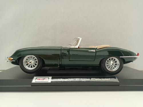 Maisto Jaguar E Type Cabriolet Escala 1 18 Verde Oscuro (Usado)