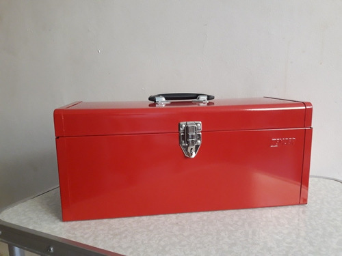 Caja Herramientas Metal Con Bandeja / Con Tapa Plana