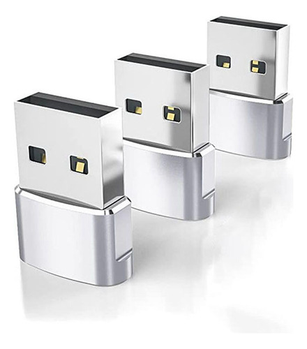 3 Convertidor Rápido De Enchufe Adaptador Tipo.1 A Usb