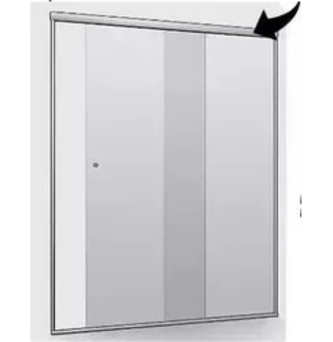 Kit Box Banheiro Alumínio Redondo 1,90m(a) X 1,30m(l) S/vdro
