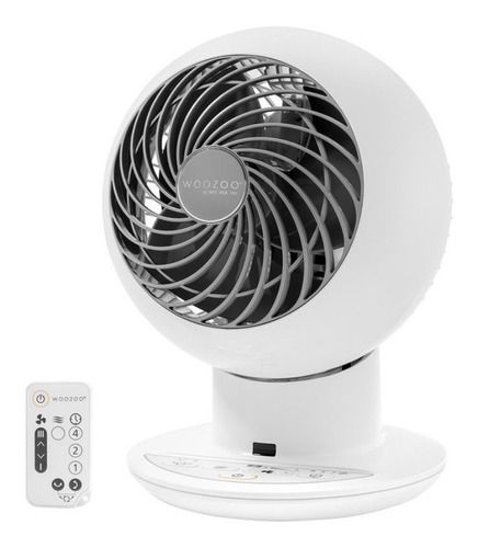 Ventilador De Mesa Woozoo Pcf-sc15t Blanco Con 3 Aspas De Plástico 110 v