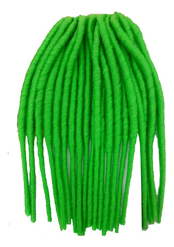 Dread Aplique De Lã Alongamento Afro Dreadlock Colorido Cor DREADLA - VERDE