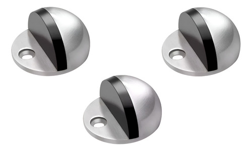 Tope De Piso Puerta Esfera Acero Inoxidable X 3 Unidades Acabado Satinado Color Satinado Forma MEDIA ESFERA