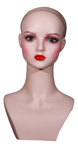 Cabezal De Maquillaje Mannequin Pvc Head Estable Stand Head
