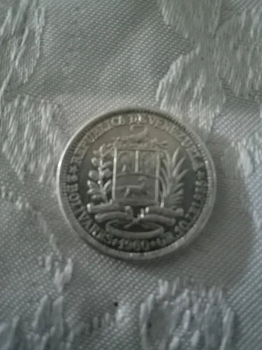 Monrda De Plata De 2 Bolivares (Usado)