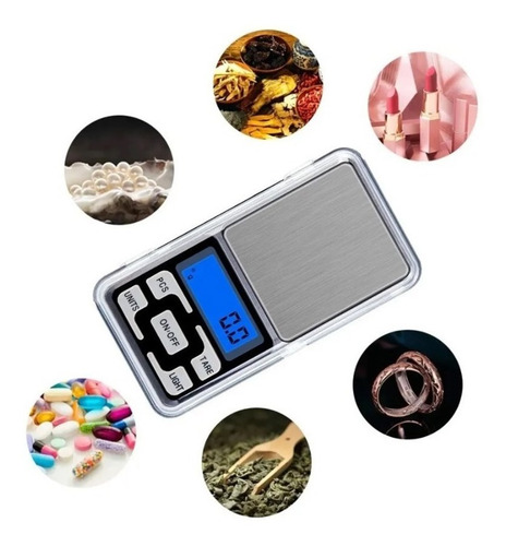 Mini Balança Digital Lcd Alta Precisão Portátil Com Bandeja