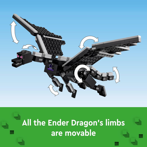 Lego Minecraft The Ender Dragon And End Ship Building Set, J
