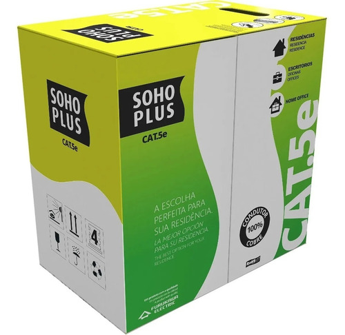 Cabo De Rede Azul Furukawa Soho Cat 5e Com 50 Metros