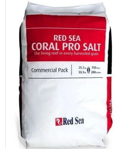 Red Sea Sal Coral Pro 25 Kg Para Acuarios De Arrecife