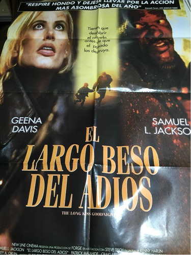 Poster El Largo Beso Del Adios Samuel Jackson  Original