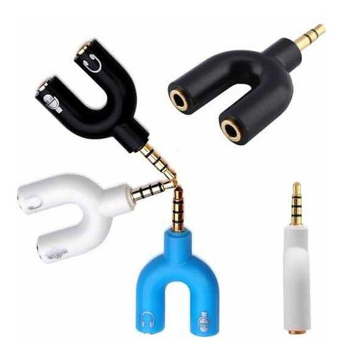 Imagem 5 de 6 de Adaptador Splitter P3 Headset Fone Microfone P2 X P3 Audio
