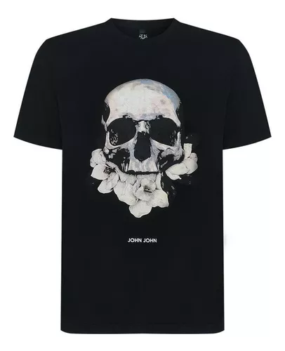 Camiseta John John Skull Preta - Compre Agora