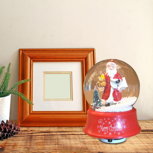 Adornos De Bola De Nieve De Navidad Estatuilla De Papá Noel