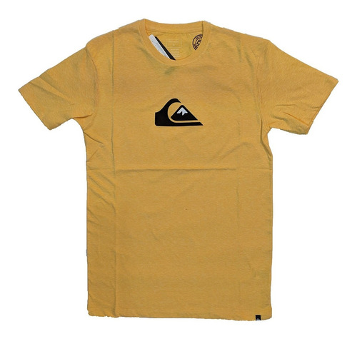 Remera Quiksilver Manga Corta Hombre Comp Logo Heather