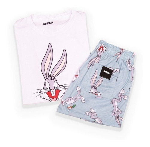 Pijama Manga Corta Short Bugs Bunny Sheep Sh403