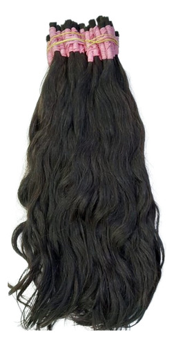 Indiano Cabelo Lev Humano Ondulado 100g 75/80 Cm Castanho
