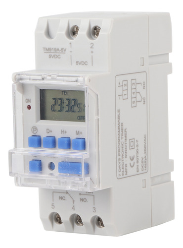 Relé De Tiempo Lcd, 5 V Dc, 16 A, Temporizador Semanal, Cont