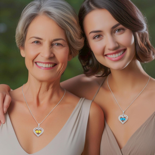 Louisa Secret Collares Brillantes Con Piedra Natal De Doble