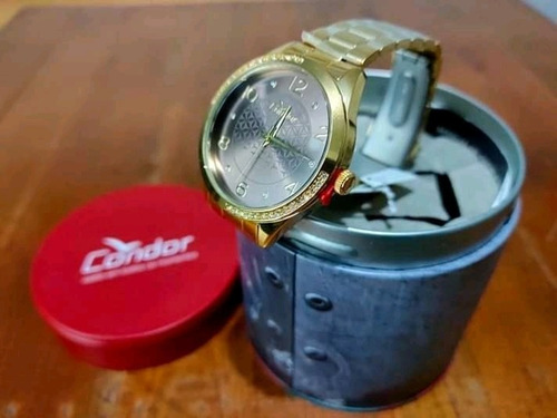 Relógio Condor Feminino Dourado Original