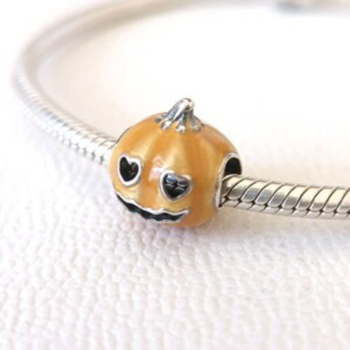 Charm Calabaza Espeluznante Brilla En La Oscuridad Comp Pan Naranja