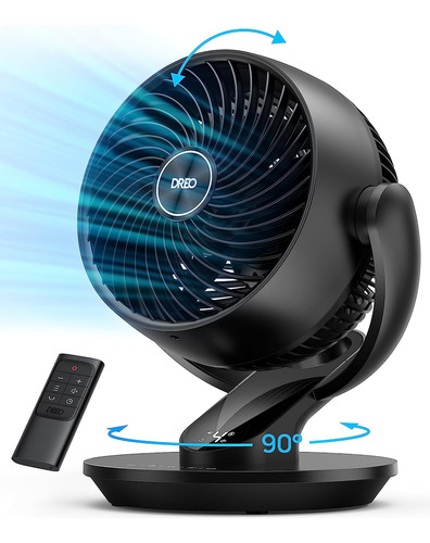 Dreo Table Fan, Silent, Oscillating 4 Speeds