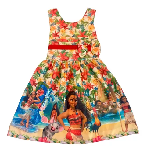 Vestido Moana  0-4 Anos – Mundo Kids Shop